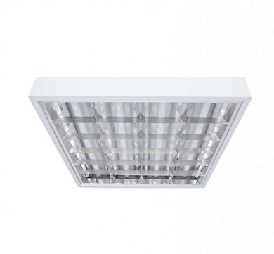 CSVT ЛВО 4хЛЛ T8 615х595х80 opal-sand IP20 белый G13 без лампы